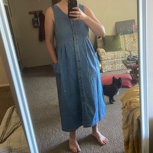Jean jumper dress
